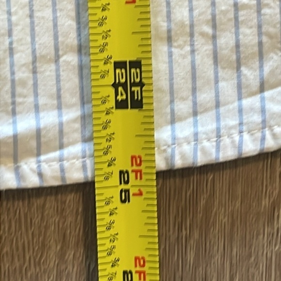 Zara Women Tunic Top Small Blue & White Stripe Business Causal Contemporary - Picture 14 of 14